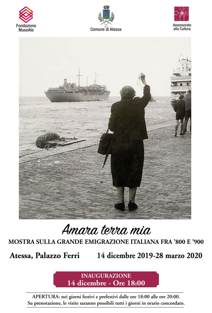 MANIFESTO MOSTRA Emigrazione dic 2019 marzo 2020